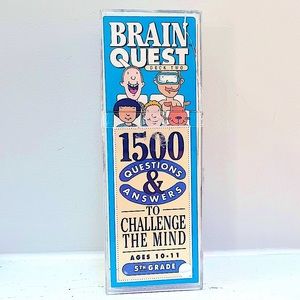 VTG 1992 BRAIN QUEST CHALLENGE THE MIND 5th grade deck 2 1500 questions+answers